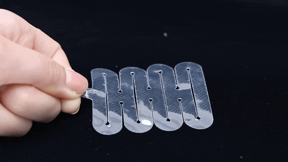 Active actuation and passive stretch demonstration